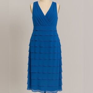 Sleeveless Tiered Chiffon Dress